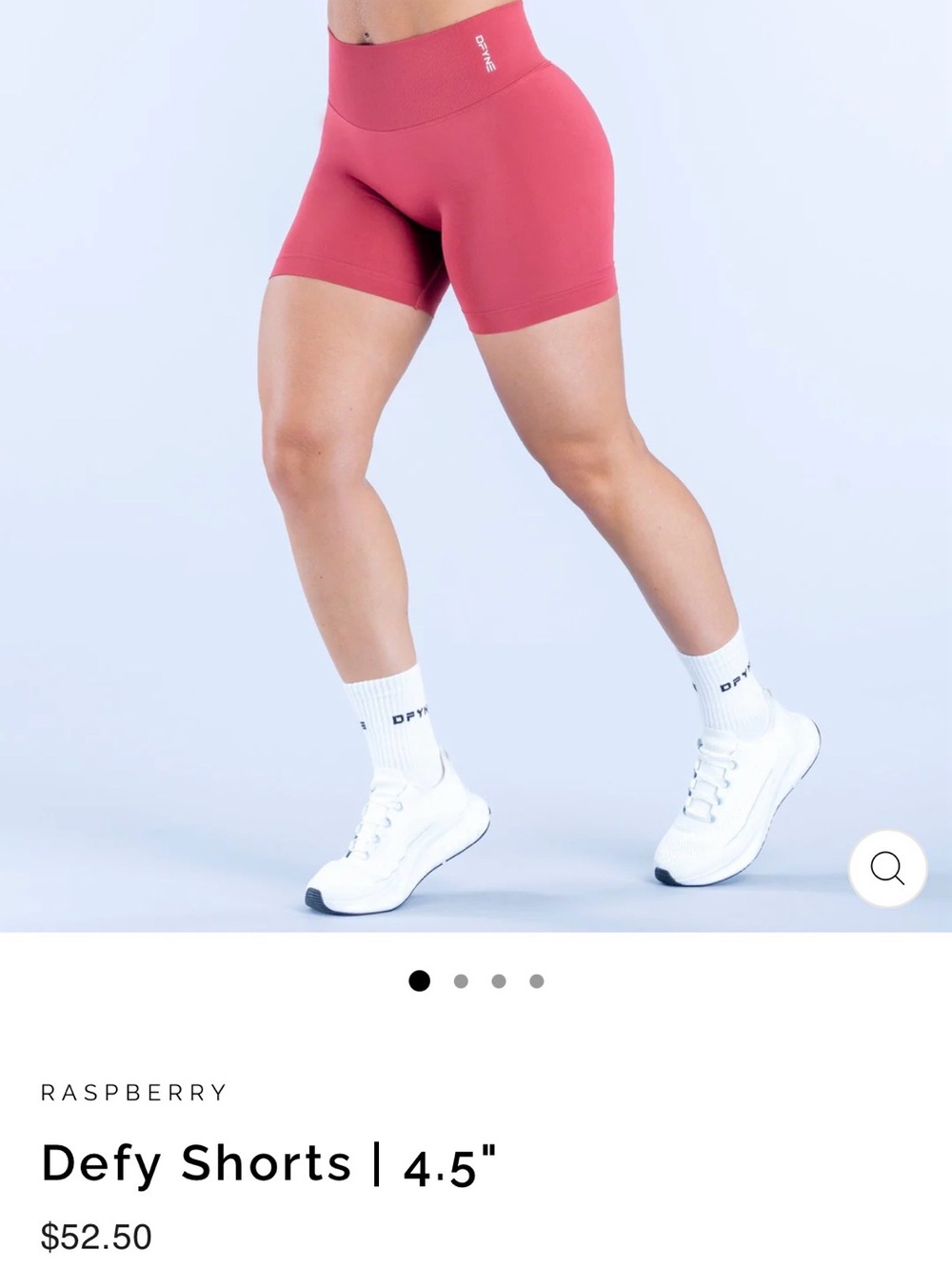 DFYNE Defy 4.5” shorts “Raspberry” - Picture 4 of 4